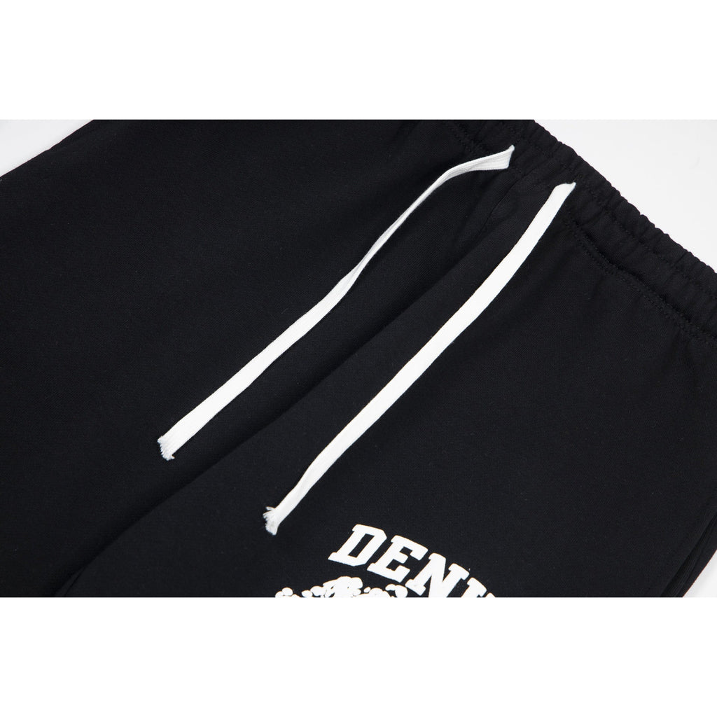 Denim Tears Black Skull Graphic Cuffed Sweatpants