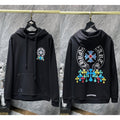 Chrome Hearts Multi-Color Cluster Cross Hoodie (Black)