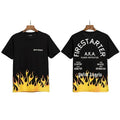 Palm Angels Firestarter Flame Graphic T-Shirt - Black