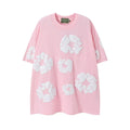 Denim Tears Pink All‑Over Cotton Wreath Print T‑Shirt