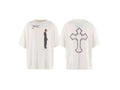 Saint Michael x 2PAC Portrait & Cross Graphic Vintage T-Shirt - Off-White